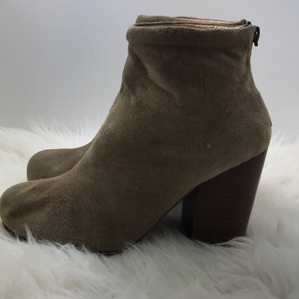 Brown Suede Booties